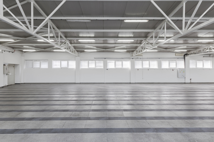 empty storage place, industrial background